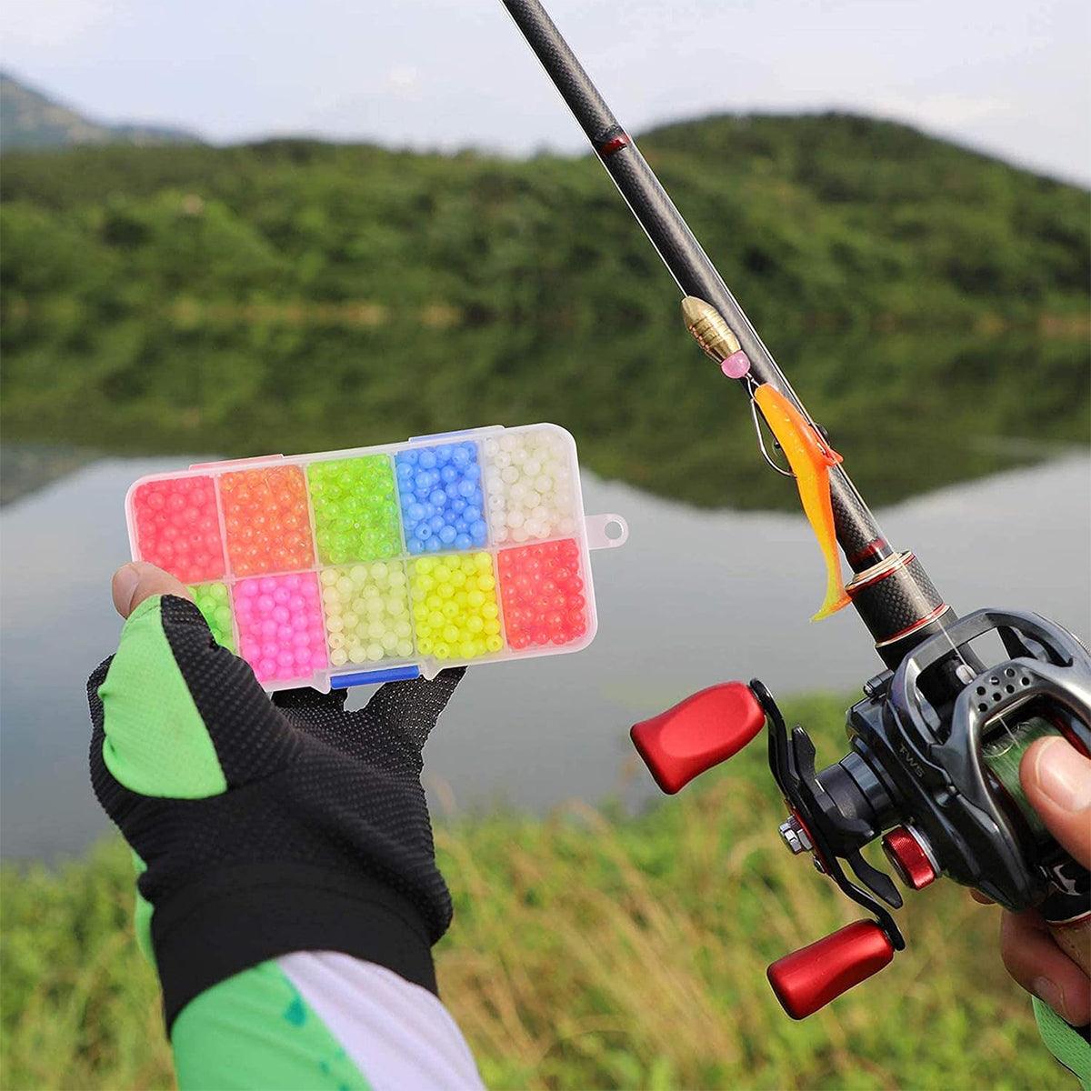 High Quality 2 Boxes of Round Colourful Fishing Beads Tackle Accessories Kit V528-FISHING-ACCESSORIES-2BOX-824571