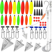 78pcs Fishing Gear Set Hooks Lures Baits Tackle Kit for Freshwater Saltwater V528-FISHING-BAIT-TACKLE-KIT-78-599713