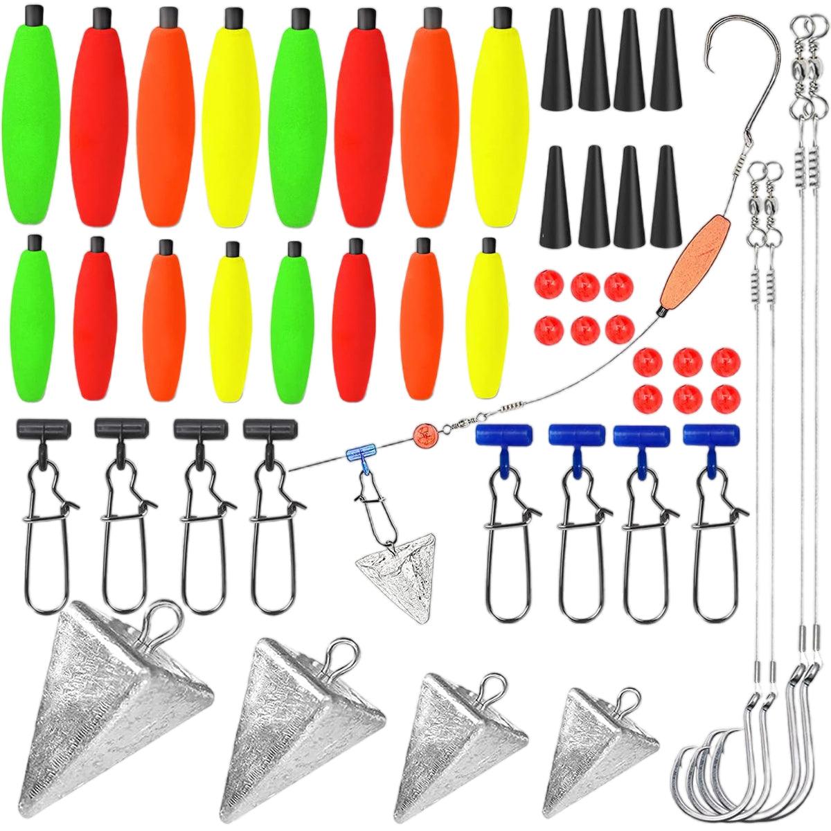 78pcs Fishing Gear Set Hooks Lures Baits Tackle Kit for Freshwater Saltwater V528-FISHING-BAIT-TACKLE-KIT-78-599713