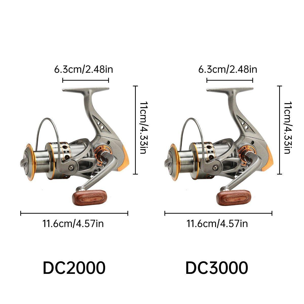 All-Metal Spinning Fishing Reel Sea Pole Fishing Gear Wire Cup Fishing Rod - 2000 V528-FISHING-BOAT-2000-513926