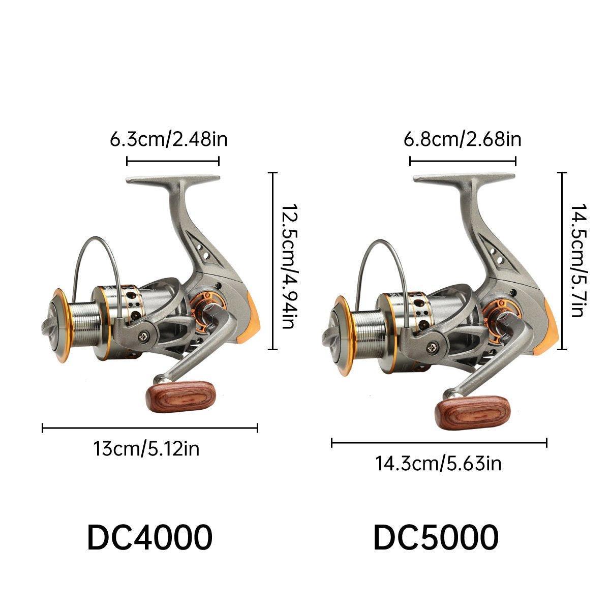 All-Metal Spinning Fishing Reel Sea Pole Fishing Gear Wire Cup Fishing Rod - 2000 V528-FISHING-BOAT-2000-513926