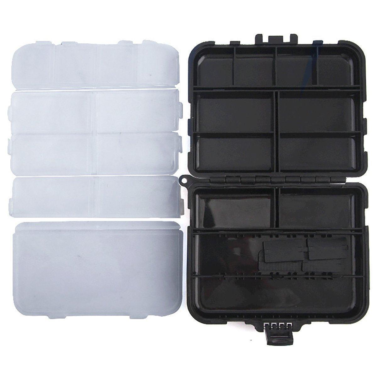 Fishing Accessories Storage Box with Hand Rope Hook Organizer for Fishing Gear - Large V528-FISHING-BOX-BLACK-LARGE-160242