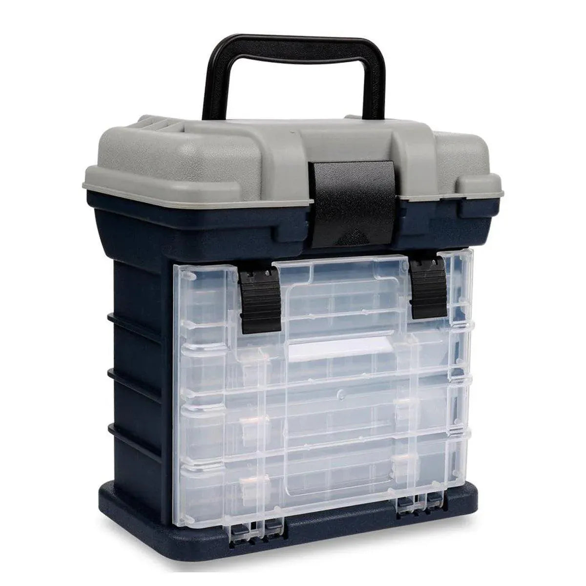 Removable 4 Tray Heavy Duty Fishing Tackle Box Storage Organizer for Tackle V528-FISHING-BOX-FOUR-LEVELS-531096