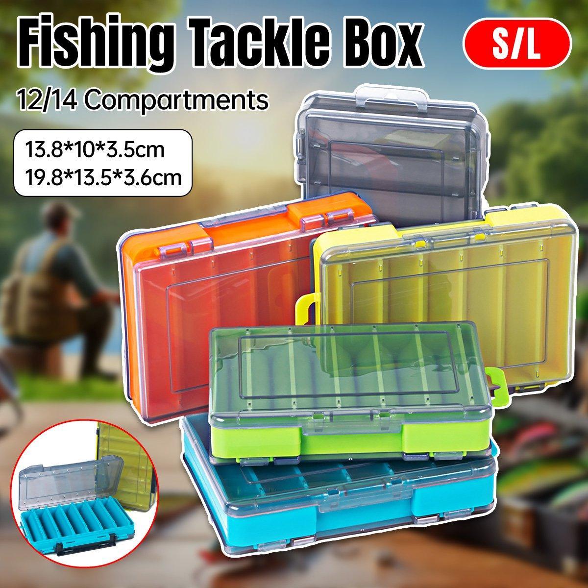 Multifunctional Fishing Bait Storage Box Accessories Gear Organizer Tool Box - Orange-S V528-FISHING-BOX-ORANGE-LITTLE-923565