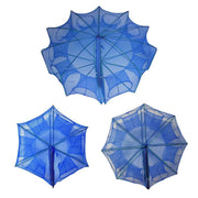 6/8/10 Holes Fishing Net Small Foldable Square Folding Shrimp Eel Lobster Trap - 10Holes V528-FISHING-NET-BLUE-10-375858