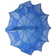 6/8/10 Holes Fishing Net Small Foldable Square Folding Shrimp Eel Lobster Trap - 10Holes V528-FISHING-NET-BLUE-10-375858