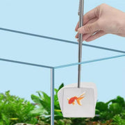 Retractable Fish Net for Fish Tank Pocket Fishing Net with Handle Aquarium Tools - Round-L V528-FISHING-NET-Y-L-378228
