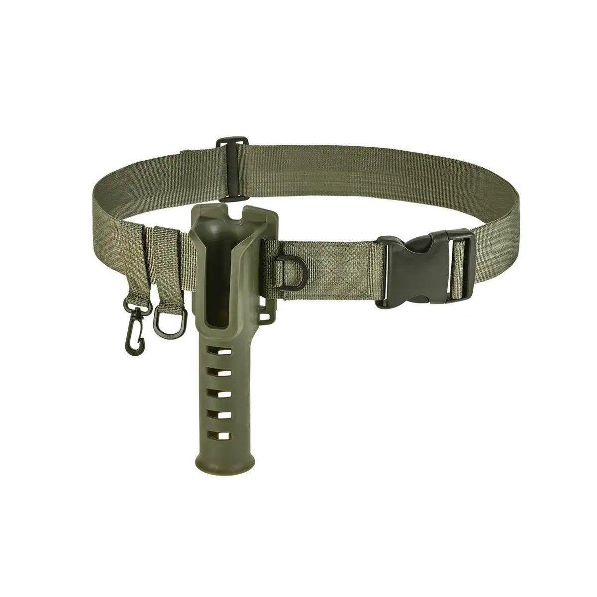 Adjustable Fishing Rod Holder Belt Portable Waist Strap Fishing Gear Rod Storage V528-FISHING-ROD-BELT-ARMY-GREEN-257142