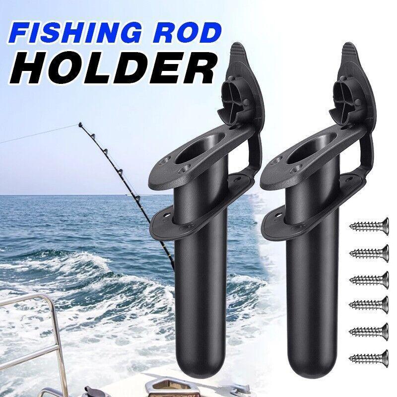 2Pcs With Cap Cover Fishing Boat Rod Holder For Kayak Pole Bracket Flush Mount V528-FISHINGBOAT-2PCS-444508