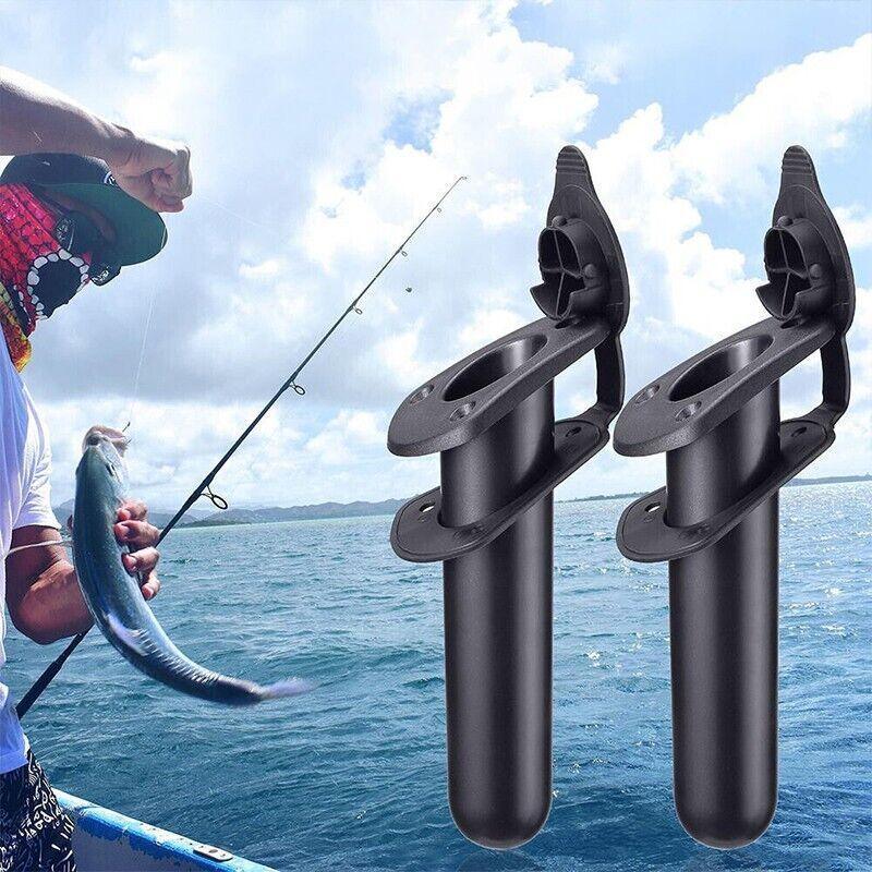 2Pcs With Cap Cover Fishing Boat Rod Holder For Kayak Pole Bracket Flush Mount V528-FISHINGBOAT-2PCS-444508