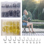 Fishing Hooks Octopus Style 100pcs Chemically Sharpened Assorted Sizes 3-12 - Black V528-FISHINGHOOK-BLACK-488674