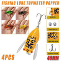 4X Winged Cicada 40mm Fishing Lure Topwater Popper Freshwater Bream Bass Bream V528-FISHINGLURE-4PCS-462069