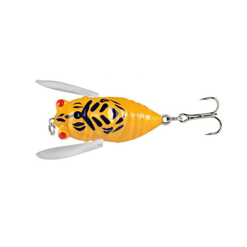 4X Winged Cicada 40mm Fishing Lure Topwater Popper Freshwater Bream Bass Bream V528-FISHINGLURE-4PCS-462069
