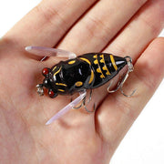 4X Winged Cicada 40mm Fishing Lure Topwater Popper Freshwater Bream Bass Bream V528-FISHINGLURE-4PCS-462069