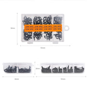 80 Fishing Rod Guide Set Tackle Tips Repair Kits Ring 8 Size Stainless Steel Box V528-FISHINGSET-80PCS-124177
