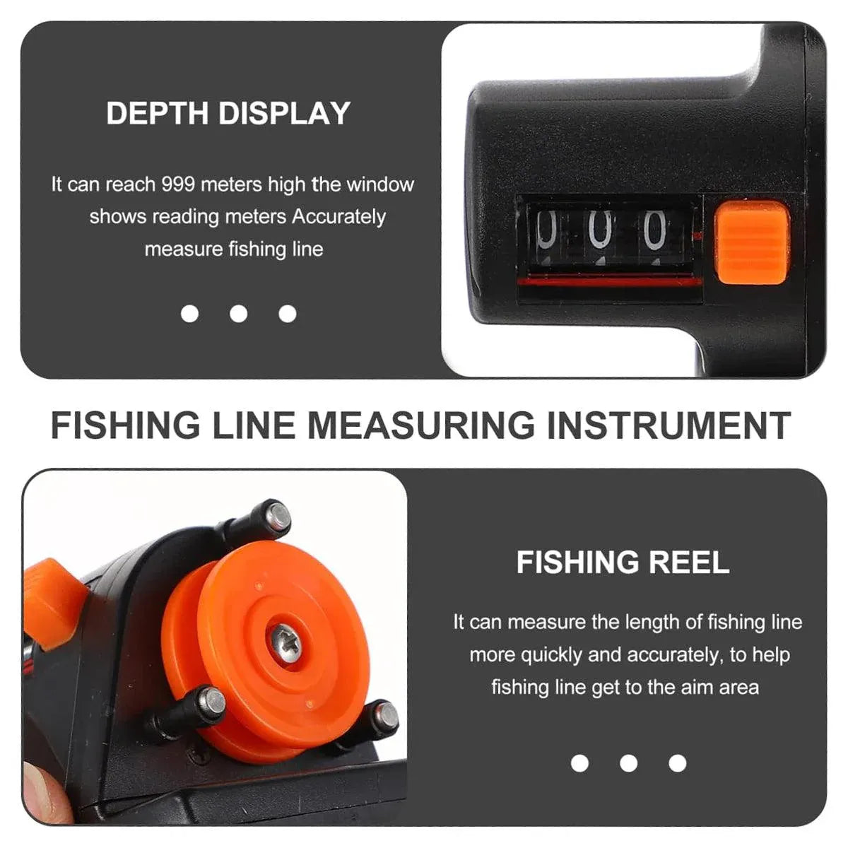 Fishing Rod Line Meters Gear Tools Portable Fishing Accessories for Outdoor Use V528-FISHLINE-COUNTER-364639
