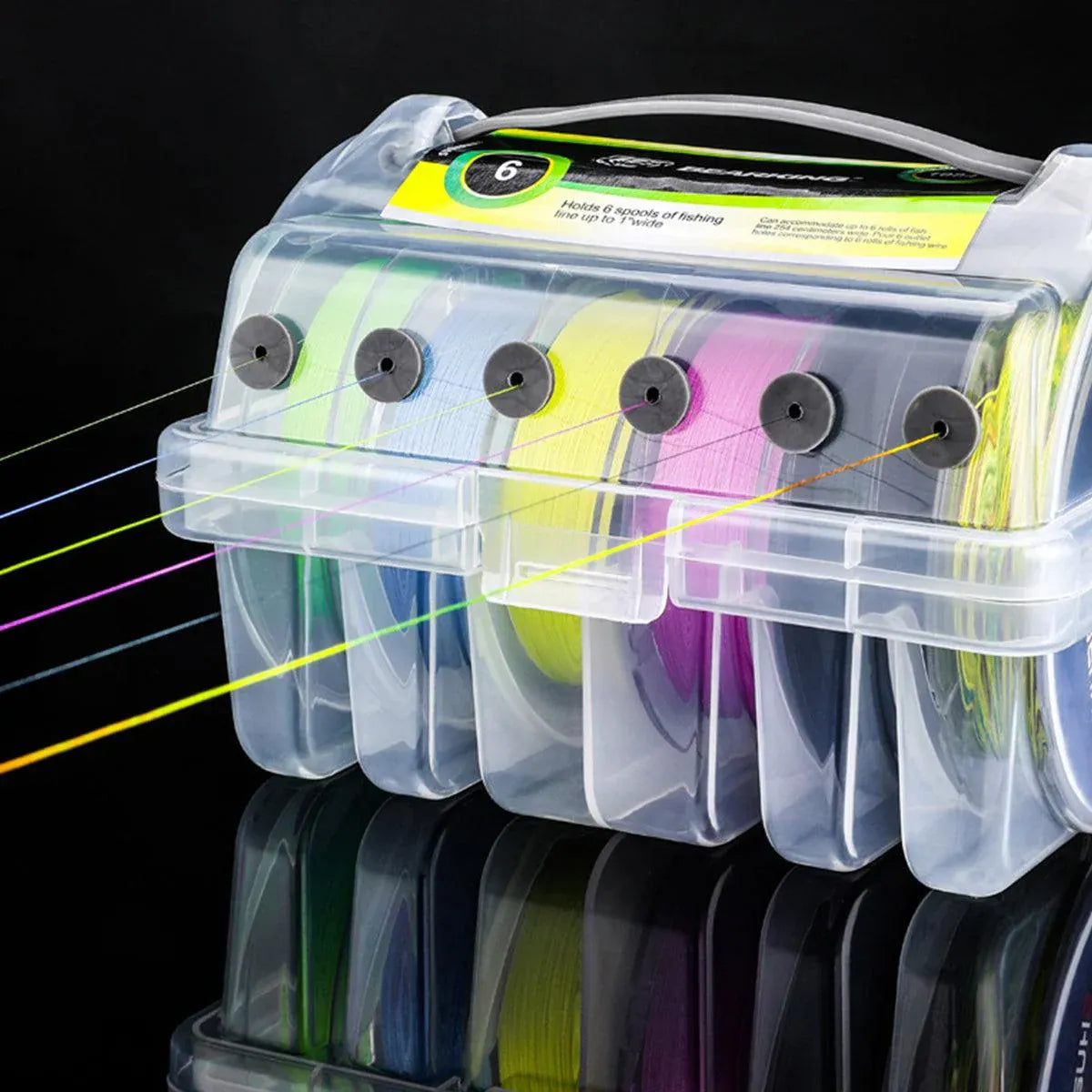 Multifunctional Fishing Line Organizer Storage Box Tackle Management Holder V528-FISHLINE-REEL-BOX-502510