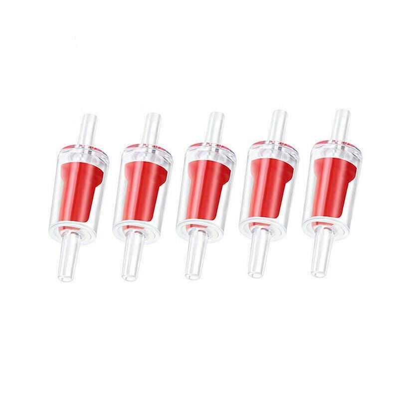5/10X Check Valve Fish Tank Aquarium Air Pump Silicone Non-Return One Way Airline - 5PCS V528-FISHTANKAQUARIUM-5PCS-154158