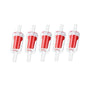 5/10X Check Valve Fish Tank Aquarium Air Pump Silicone Non-Return One Way Airline - 5PCS V528-FISHTANKAQUARIUM-5PCS-154158
