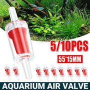 5/10X Check Valve Fish Tank Aquarium Air Pump Silicone Non-Return One Way Airline - 5PCS V528-FISHTANKAQUARIUM-5PCS-154158
