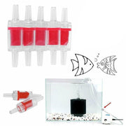 5/10X Check Valve Fish Tank Aquarium Air Pump Silicone Non-Return One Way Airline - 5PCS V528-FISHTANKAQUARIUM-5PCS-154158