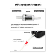 5/10X Check Valve Fish Tank Aquarium Air Pump Silicone Non-Return One Way Airline - 5PCS V528-FISHTANKAQUARIUM-5PCS-154158