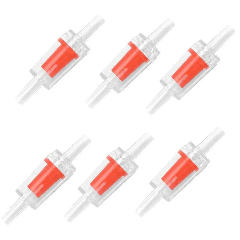 5/10X Check Valve Fish Tank Aquarium Air Pump Silicone Non-Return One Way Airline - 5PCS V528-FISHTANKAQUARIUM-5PCS-154158