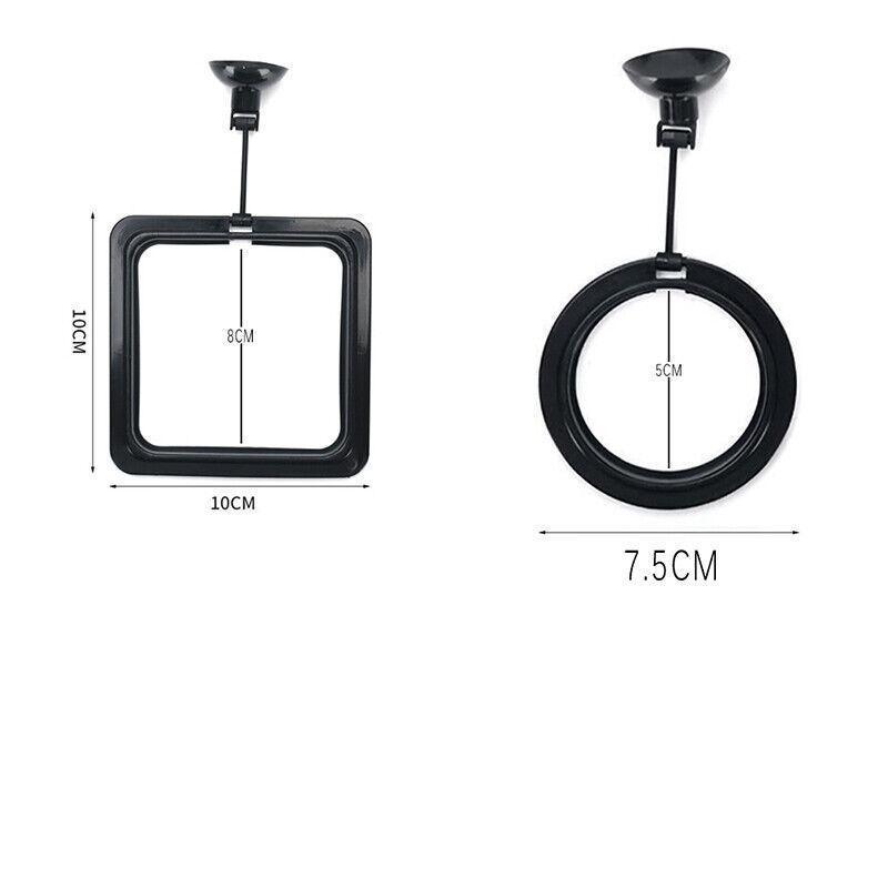 Fish Feeding Ring Aquarium Fish Tank Feeder Floating Fish Food Feeder Fish Food Black - Black Circle V528-FISHTANKFEEDE-BLACKCIRCLE-549935