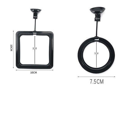 Fish Feeding Ring Aquarium Fish Tank Feeder Floating Fish Food Feeder Fish Food Black - Black Circle V528-FISHTANKFEEDE-BLACKCIRCLE-549935