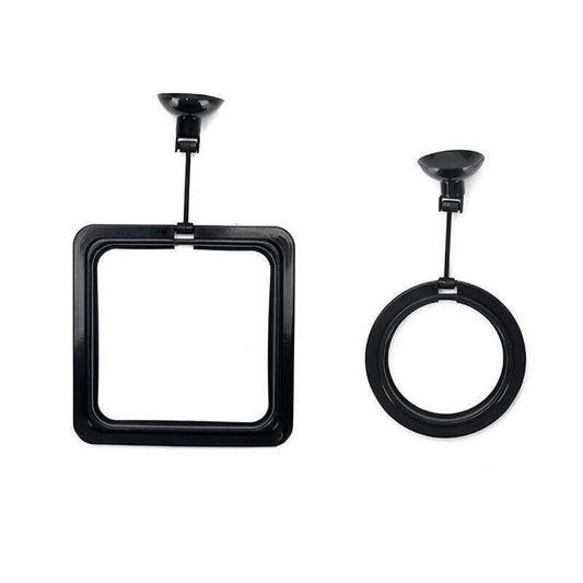 Fish Feeding Ring Aquarium Fish Tank Feeder Floating Fish Food Feeder Fish Food Black - Black Square V528-FISHTANKFEEDE-BLACKSQUARE-424112