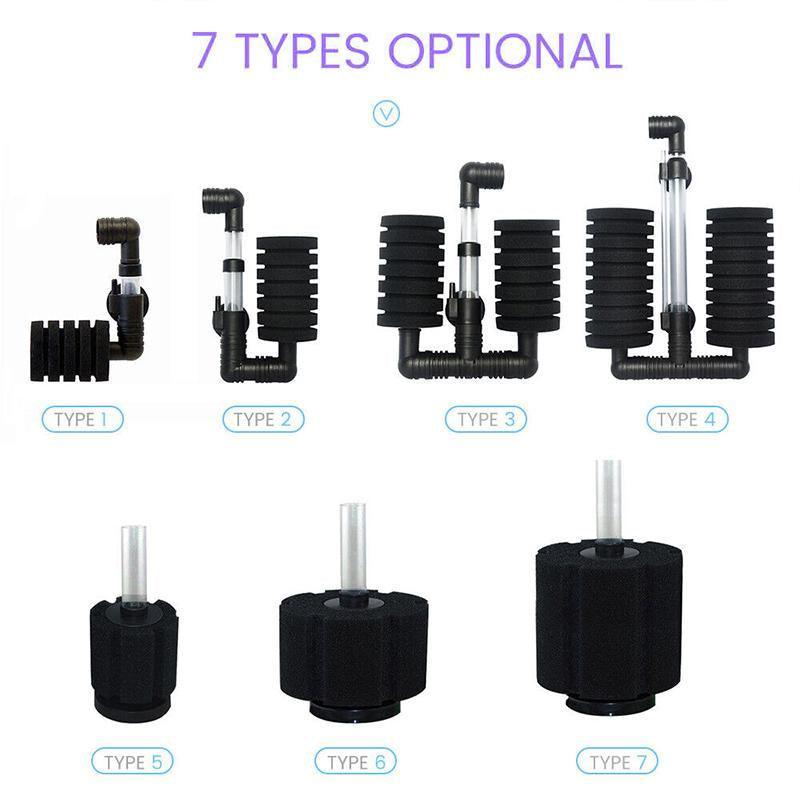 Air Sponge Filter Biological Aquarium Water Fish Tank Foam Small Medium Large - Type 4 V528-FISHTANKFILTER-2822-730309