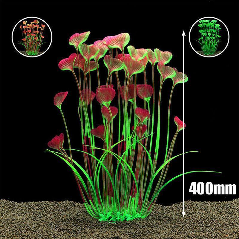 Aquarium 40cm Artificial Simulation Water Plants Fish Tank Plant Grass Decor - Green V528-FISHTANKPLANT-GREEN-645525