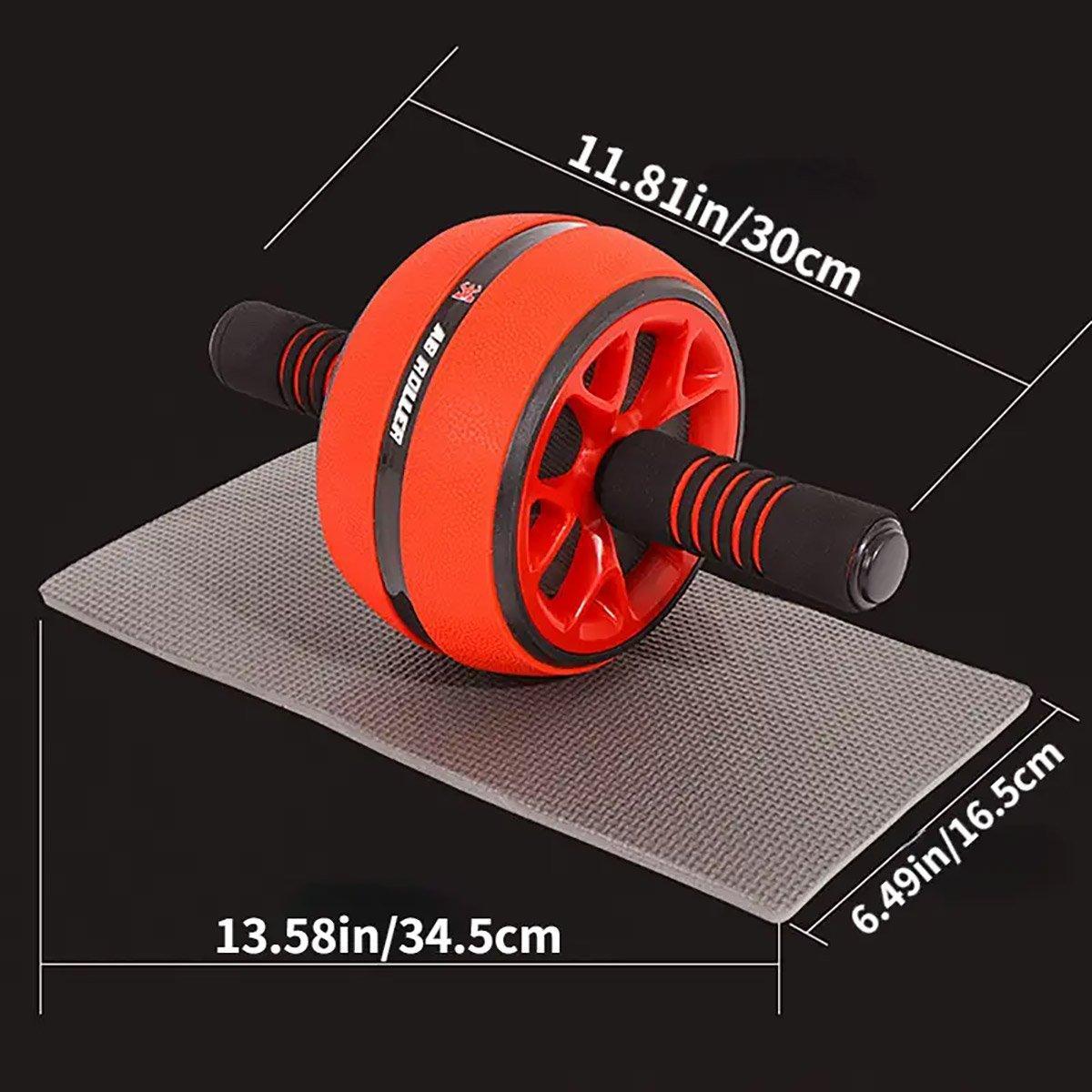 Abdominal Muscle Wheel Exercise Roller Fitness Equipment for Home Gym Men Women - Red V528-FITNESS-RED-237683