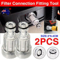 2PCS High Pressure Washer Inlet Filter Connector Fittings Transparent Adapter V528-FITTINGTOOL-2PCS-214899