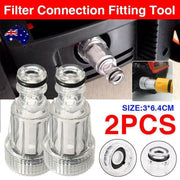 2PCS High Pressure Washer Inlet Filter Connector Fittings Transparent Adapter V528-FITTINGTOOL-2PCS-214899