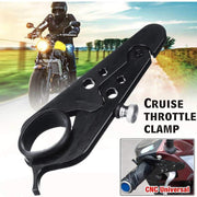 Motorcycle Cruise Control Cnc Throttle Lock Assist Retainer Grip Aluminum Au V528-FIXATOR-18775