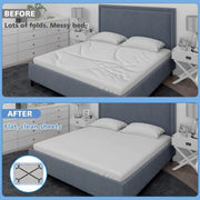 Adjustable Comforter Sheet Buckle Fixer Non-Slip Elastic Clip for Bedding Secure V528-FIXATOR-1PC-799756