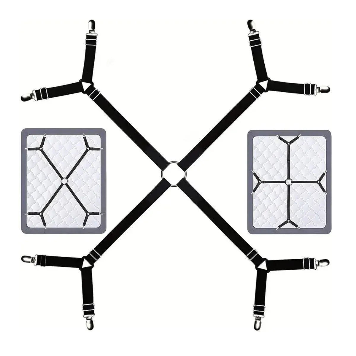 Adjustable Comforter Sheet Buckle Fixer Non-Slip Elastic Clip for Bedding Secure V528-FIXATOR-1PC-799756