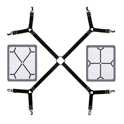 Adjustable Comforter Sheet Buckle Fixer Non-Slip Elastic Clip for Bedding Secure V528-FIXATOR-1PC-799756