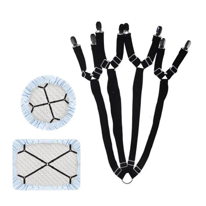Adjustable Comforter Sheet Buckle Fixer Non-Slip Elastic Clip for Bedding Secure V528-FIXATOR-1PC-799756