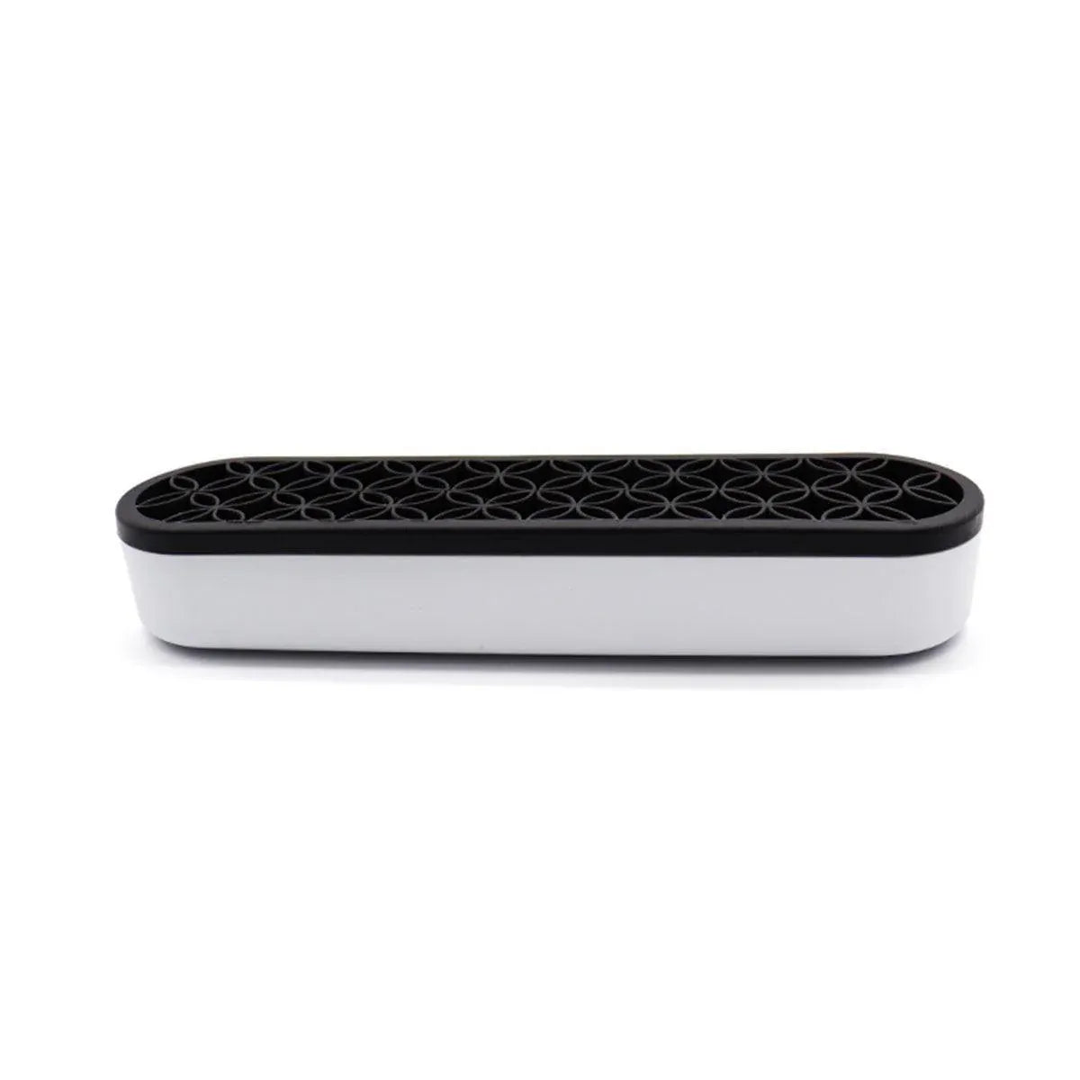 Silicone Makeup Organizer Cosmetic Storage Box Lipstick Brush Holder Desktop Box - Black V528-FIXED-FRAME-BLACK-329450