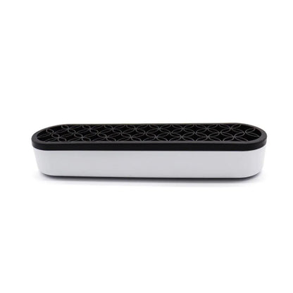 Silicone Makeup Organizer Cosmetic Storage Box Lipstick Brush Holder Desktop Box - Black V528-FIXED-FRAME-BLACK-329450