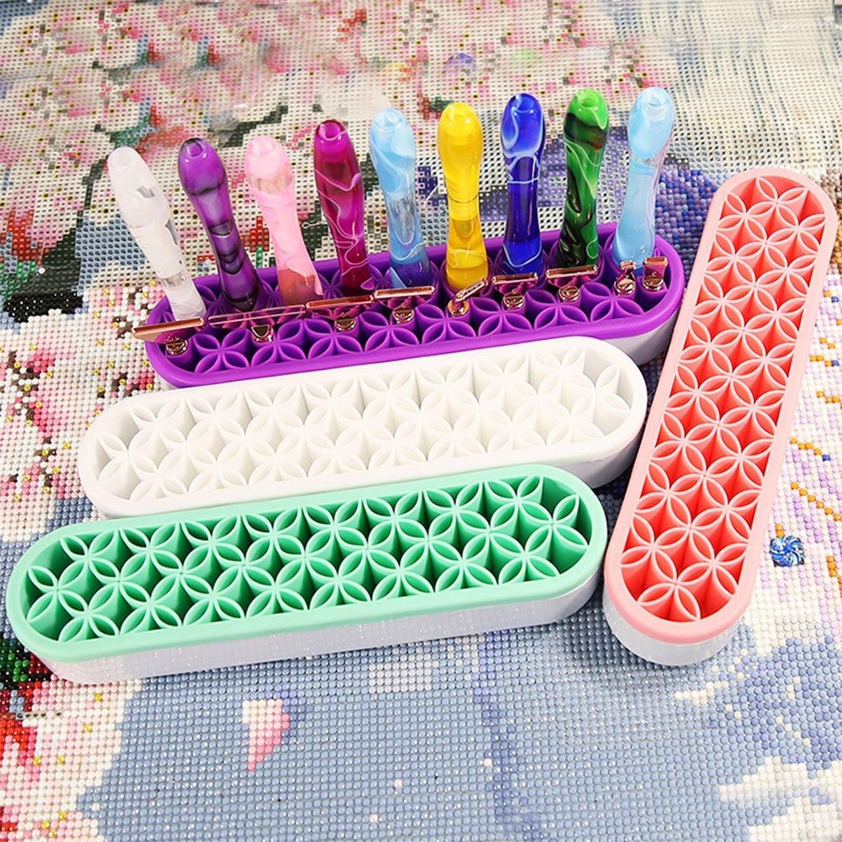 Silicone Makeup Organizer Cosmetic Storage Box Lipstick Brush Holder Desktop Box - Black V528-FIXED-FRAME-BLACK-329450