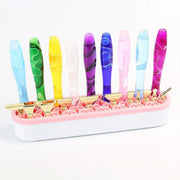 Silicone Makeup Organizer Cosmetic Storage Box Lipstick Brush Holder Desktop Box - Black V528-FIXED-FRAME-BLACK-329450