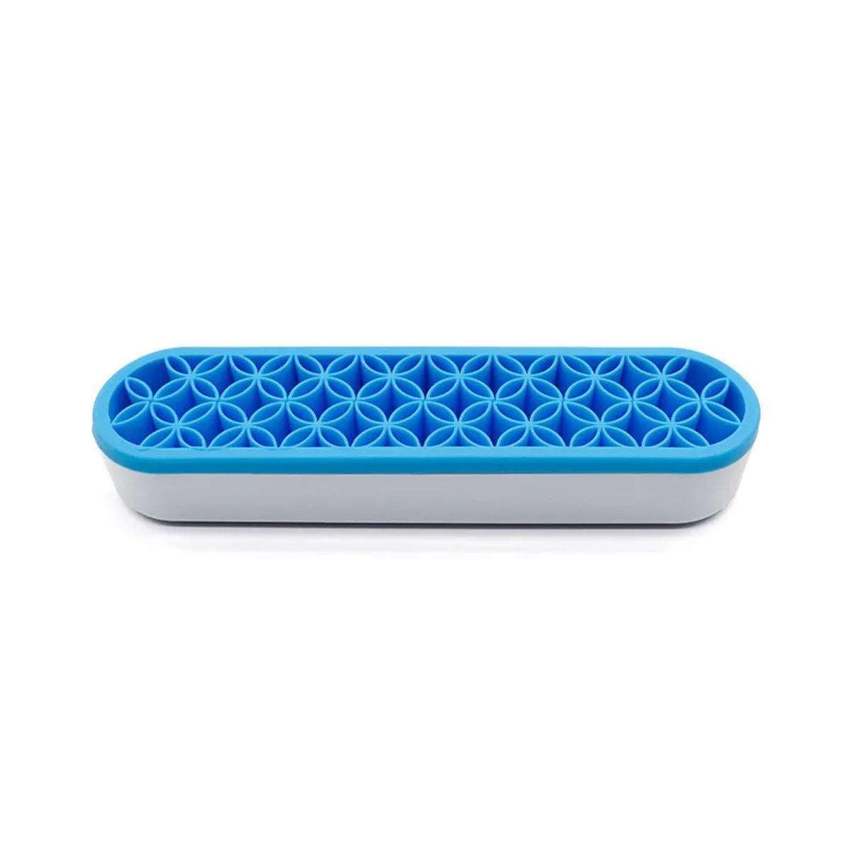 Silicone Makeup Organizer Cosmetic Storage Box Lipstick Brush Holder Desktop Box - Blue V528-FIXED-FRAME-BLUE-717258