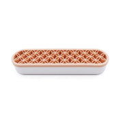 Silicone Makeup Organizer Cosmetic Storage Box Lipstick Brush Holder Desktop Box - Flesh Pink V528-FIXED-FRAME-FLESH-PINK-427581