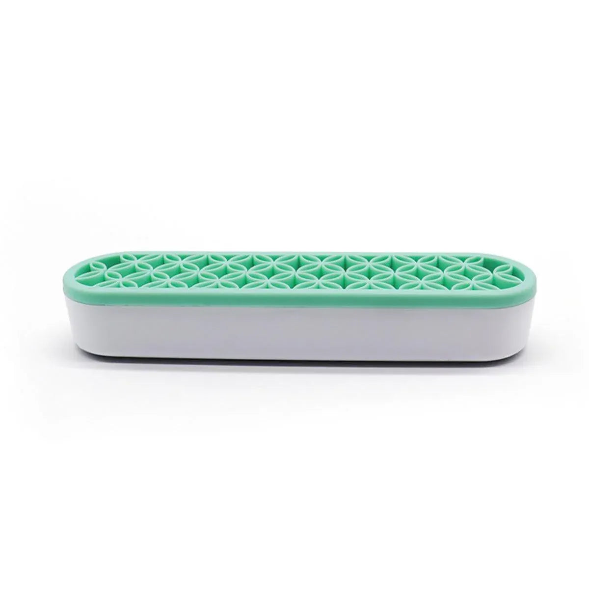 Silicone Makeup Organizer Cosmetic Storage Box Lipstick Brush Holder Desktop Box - Green V528-FIXED-FRAME-GREEN-523147