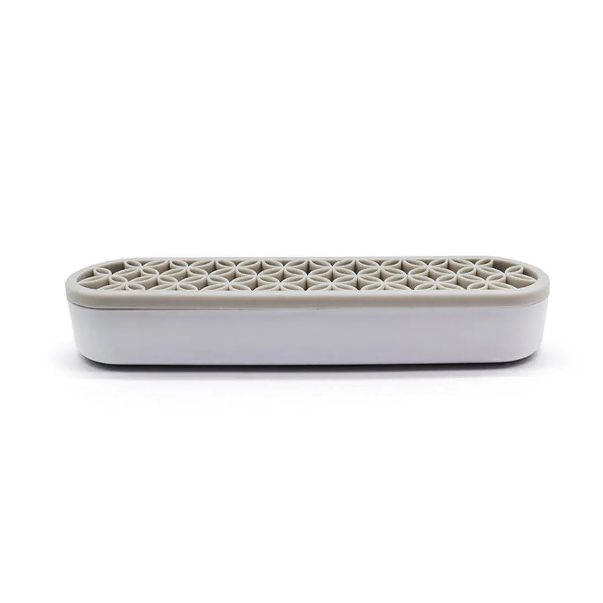 Silicone Makeup Organizer Cosmetic Storage Box Lipstick Brush Holder Desktop Box - Light Grey V528-FIXED-FRAME-LIGHT-GREY-160021
