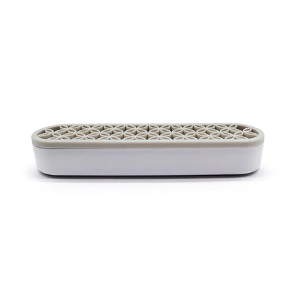 Silicone Makeup Organizer Cosmetic Storage Box Lipstick Brush Holder Desktop Box - Light Grey V528-FIXED-FRAME-LIGHT-GREY-160021