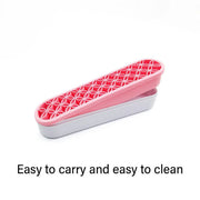 Silicone Makeup Organizer Cosmetic Storage Box Lipstick Brush Holder Desktop Box - Light Grey V528-FIXED-FRAME-LIGHT-GREY-160021